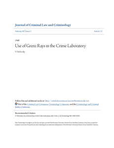Use of Grenz Rays in the Crime Laboratory