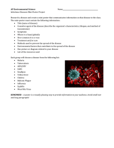 AP Environmental Science Name Infectious Diseases Mini