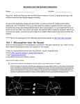 Reasons for the Seasons Webquest