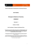 Part B: Biological Organic Chemistry