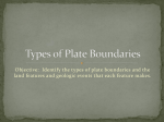 Types of Plate Boundaries