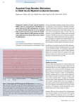 Acquired Copy Number Alterations in Adult Acute Myeloid Leukemia