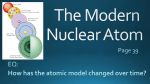 The Modern Nuclear Atom