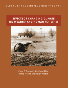 effects of changing climate on weather and human activities