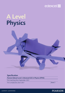 A Level Physics - Edexcel