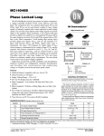 MC14046B - Phase Locked Loop