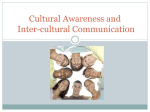 Cultural Awareness and Inter