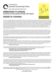 Cornell University Press DEMOCRACY`S VOICES