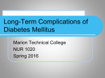 Long-Term Complications of Diabetes Mellitus