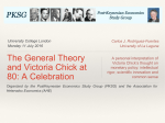 The General Theory and Victoria Chick at 80: A Celebration