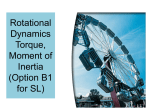 Rotational Dynamics SL and Honors 2016 2017