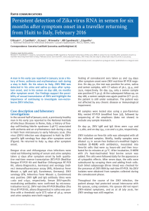 Persistent detection of Zika virus RNA in semen