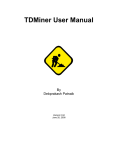 TDMiner User Manual - Department of Electrical Engineering