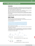 11.1 Similar and Congruent Triangles