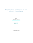 Paraphrasing factoid dependency trees into fluent sentences in a