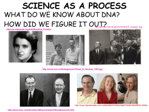 SCIENCE AS A PROCESS