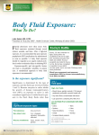 Body Fluid Exposure - STA HealthCare Communications