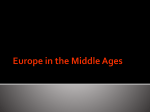 Europe in the Middle Ages - Huntington Local Schools