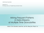 Mining Frequent Patterns in Data Streams at Multiple Time