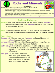 Rocks and Minerals