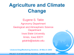 PowerPoint Presentation - Agriculture and Climate Change