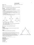 Geometry Fall 2016 Lesson 025 _Base Angles of an Isosceles