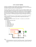 Lab 8 - Automatic Night Light