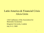Latin American and the Financial Crisis
