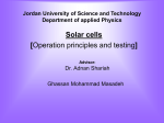 Jordan University of Science and Technology Department of applied