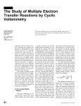 The Study of Multiple Electron Transfer Reactions by Cyclic