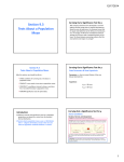 Section 9.3 Tests About a Population Mean