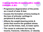 Osteoarthritis (Degenerative Joint Disease, DJD)