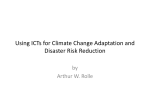 Using ICTs for Climate Change Adaptation and Disaster Risk