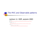 The MVC and Observable patterns