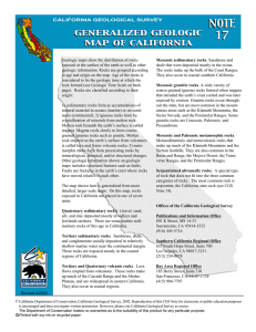 Generalized Geologic Map of California
