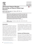 Arthroscopic Posterior Shoulder Burscoscopy and Superior Medial