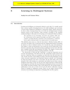 6 Learning in Multiagent Systems