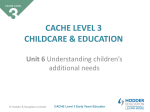 CACHE Level 3 Early Years Educator