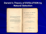 Darwin`s Theory of EVOLUTION by Natural Selection