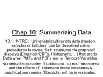 Chap10: SUMMARIZING DATA