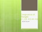 Congruence of Triangles 4.1, 4.2, 4.3