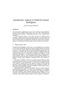 Introduction: Aspects of Artificial General Intelligence