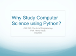 Why Study Computer Science using Python?