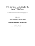 Web Services Metadata for the Java Platform
