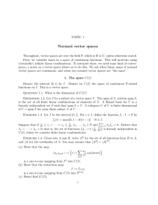 Normed vector spaces