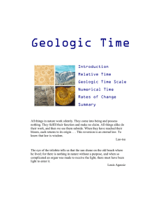 Geologic Time - Kean University