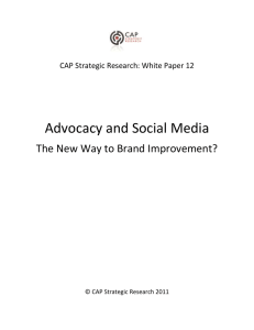 Advocacy and Social Media