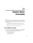 Session Bean Examples