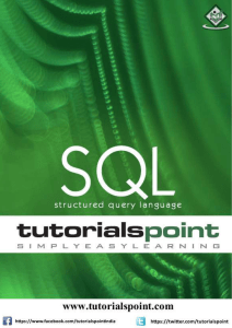 SQL Tutorial - TutorialsPoint