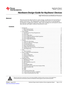 Hardware Design Guide for KeyStone Devices